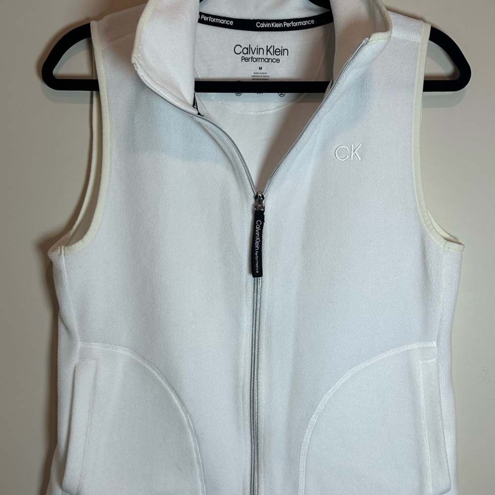 Calvin Klein Cream Fleece Vest